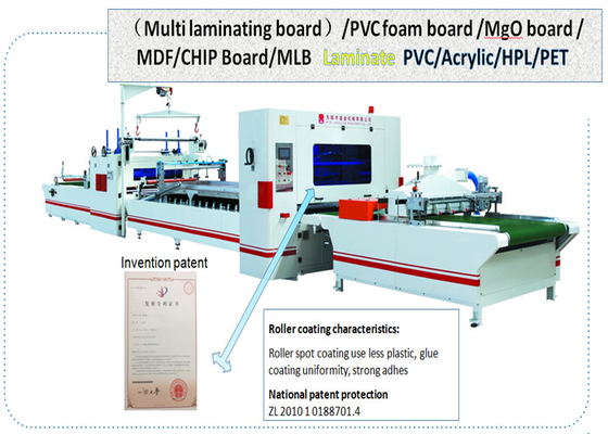 Linha de produção de estratificação de estratificação de revestimento acrílica PUR da máquina do filme HPL do ANIMAL DE ESTIMAÇÃO do PVC